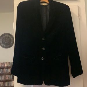 Black Velvet Vintage 90s Banana Republic Blazer